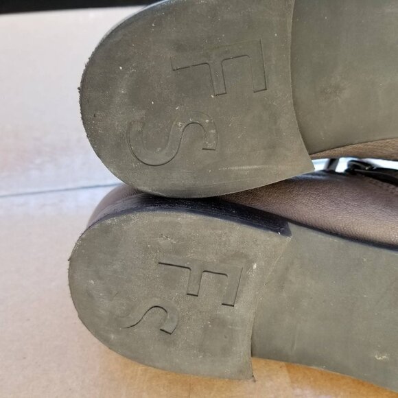 Franco Sarto Kristof Ankle Zip Up Leather Booties - Picture 8 of 9